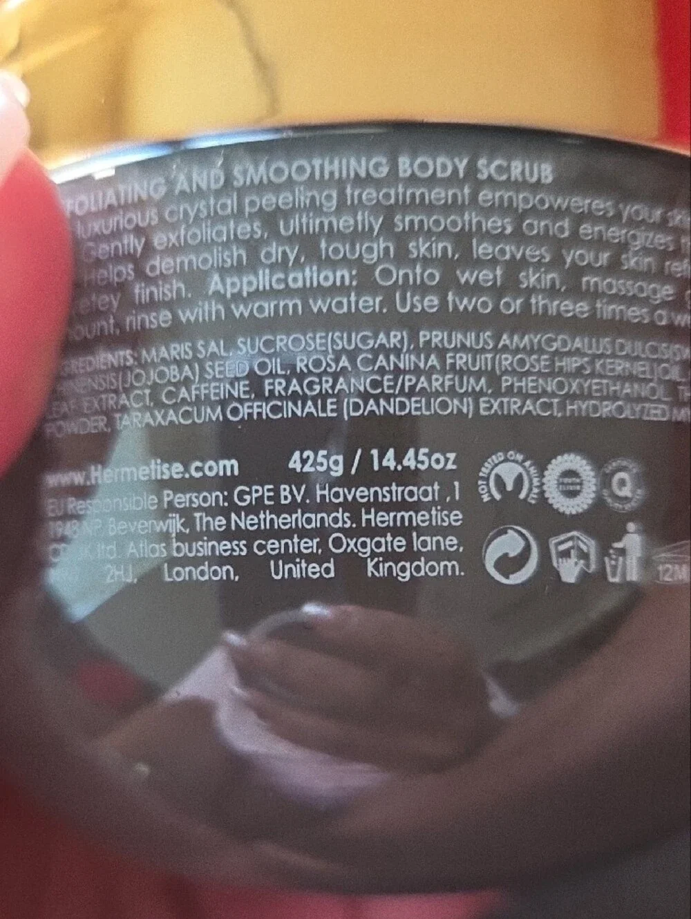 Gold & Gray Exfoliating Body Scrub